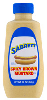 Sabrett Spicy Brown Mustard - 12 oz
