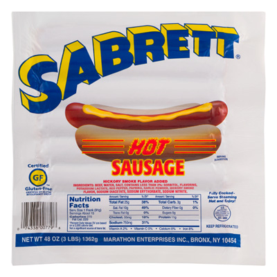 Hot & Spicy Hot sausage 30ct