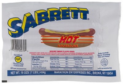 Hot & Spicy Hot sausage 5ct