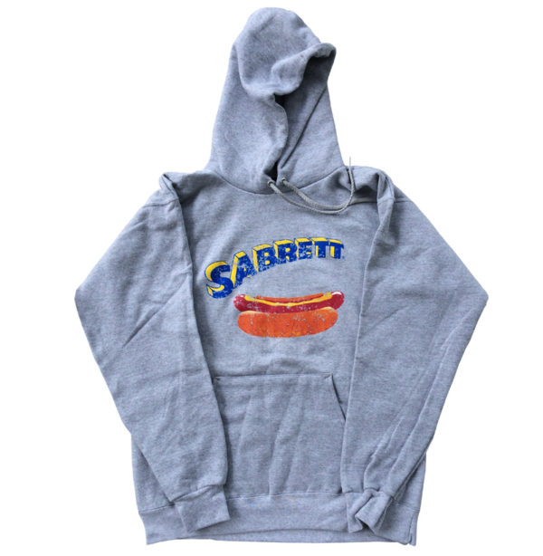 Light Steel Distressed Pullover Hoodie