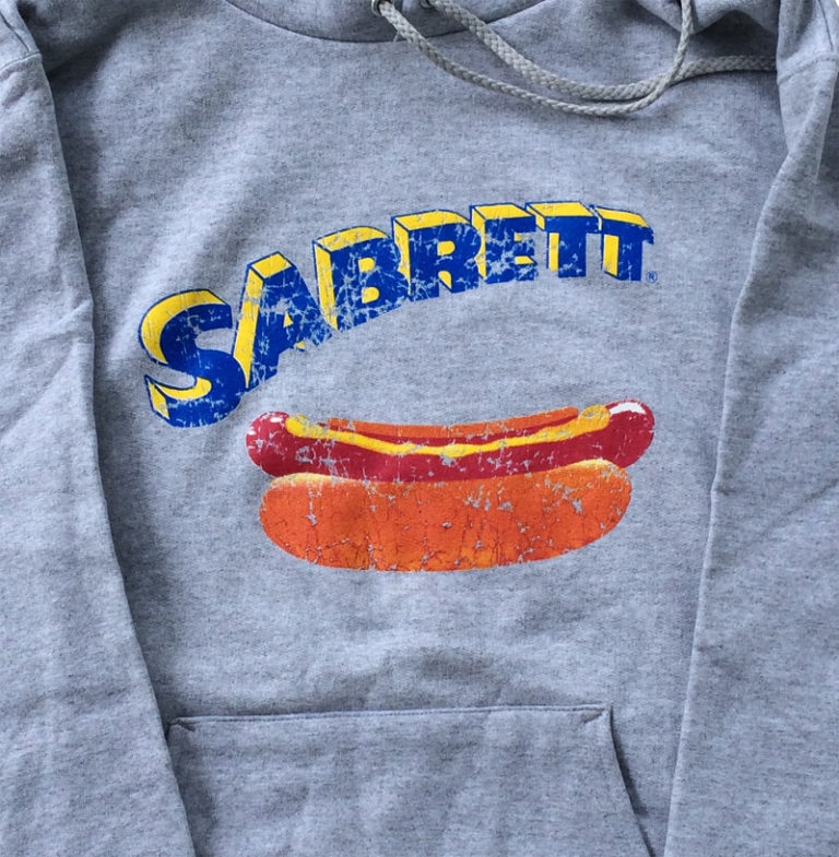 Light Steel Distressed Pullover Hoodie